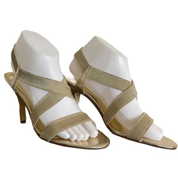 Liz Claiborne Gold Heels‎ - Picture 1 of 9